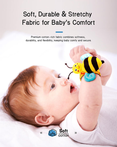 Garden Bug Baby Rattle Set