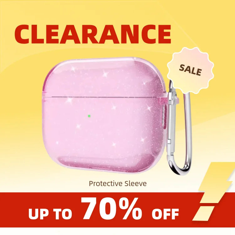 Bling Glitter Soft TPU Earphone Case for Airpods 4 2024 Pro 2 2nd Generation Air Pods 3 1 3rd Gen Cover with Keychain